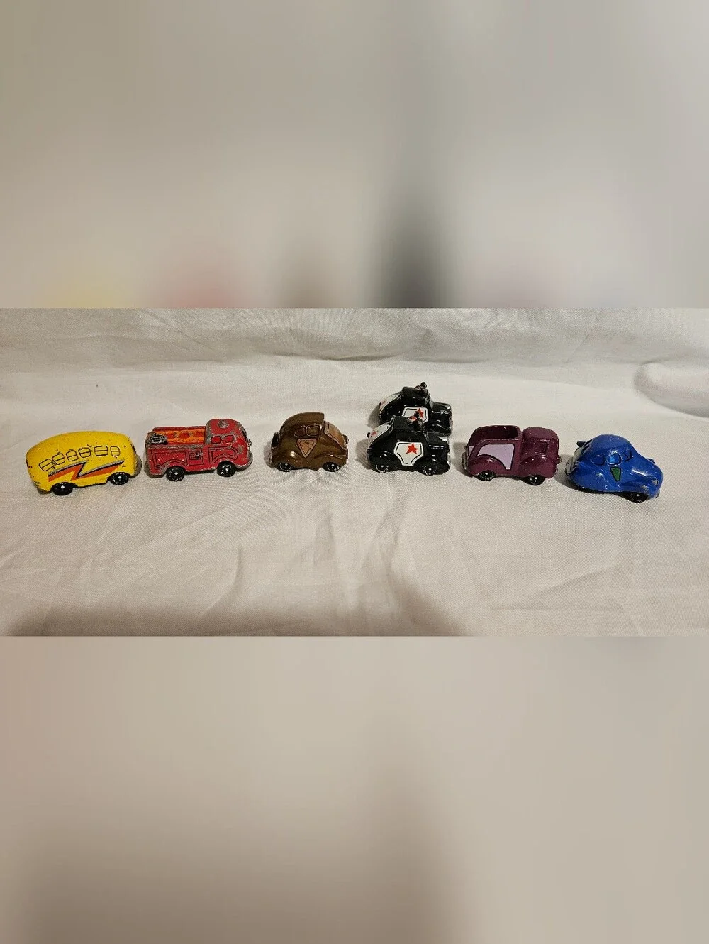 Vintage 1983 Hallmark Road Rovers Diecast Metal Toy Cars Lot Of 7 full set